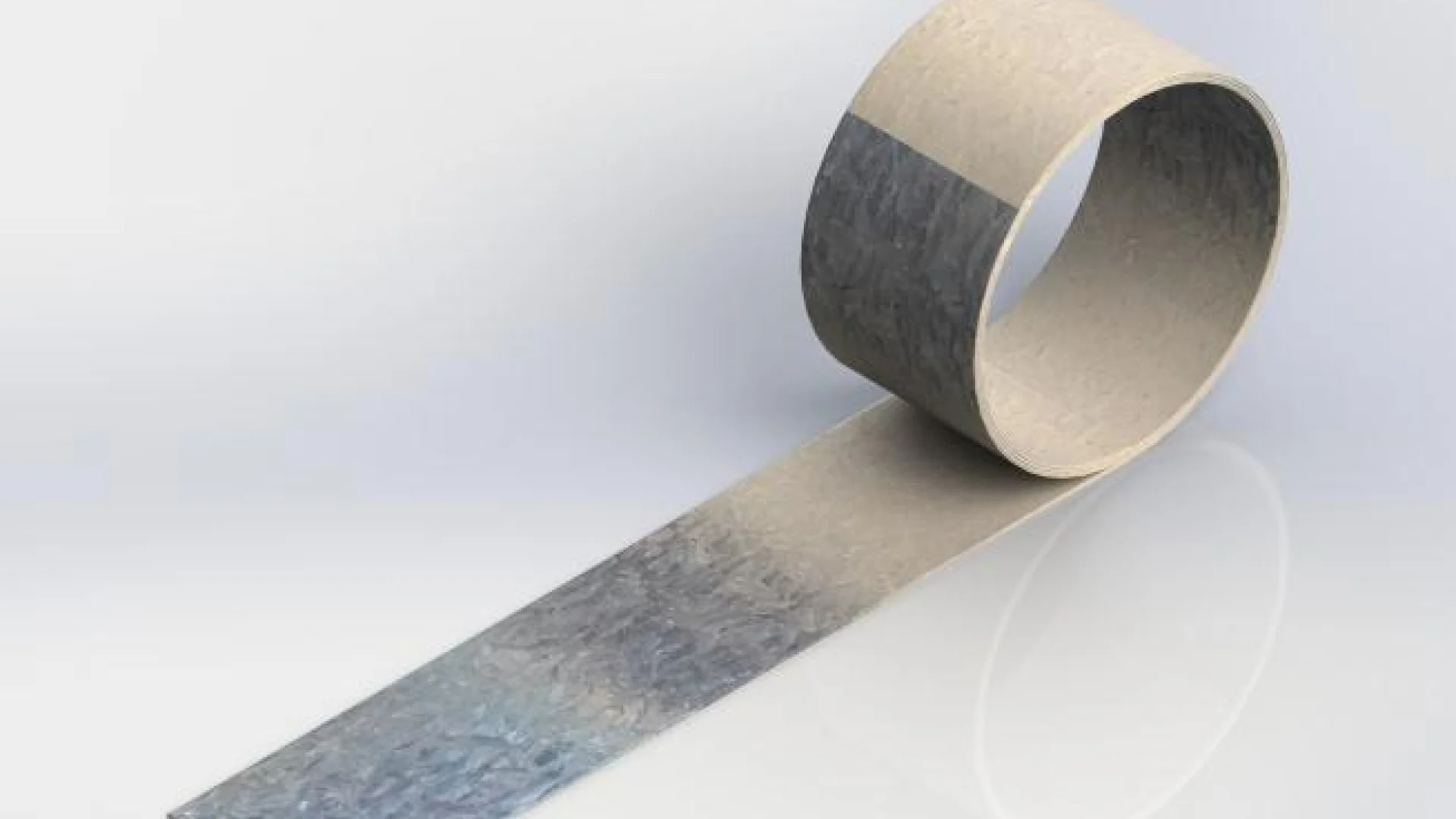 Elastomeric bearing strips tape applied on a flat surface for structural support and flexibility